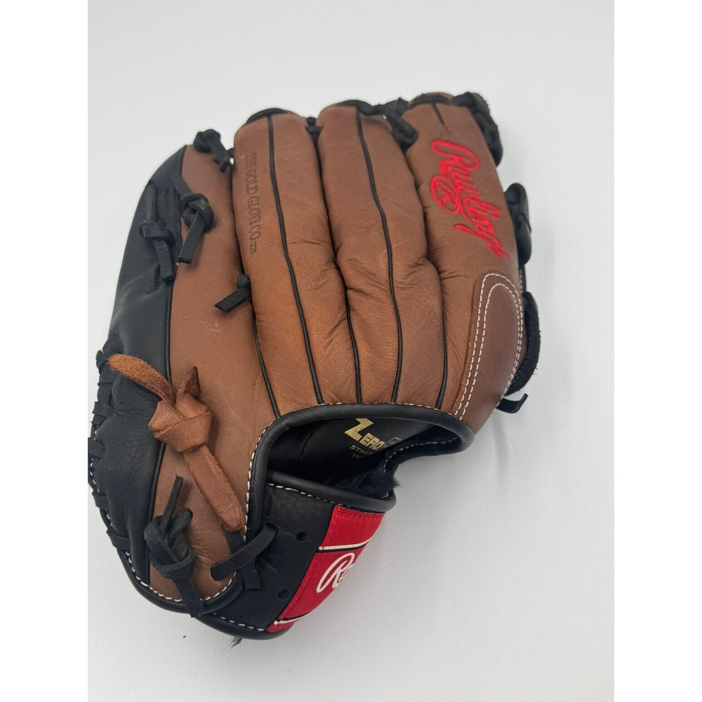 Rawlings RS1275DBB Zero Shock 12.75" Baseball Glove Brown Black Leather H-Web